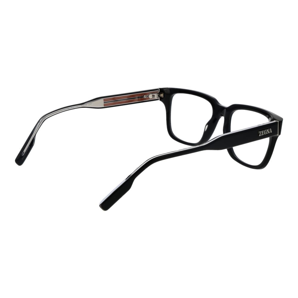 Ermenegildo Zegna Black Acetate Glasses Men's (Frames)