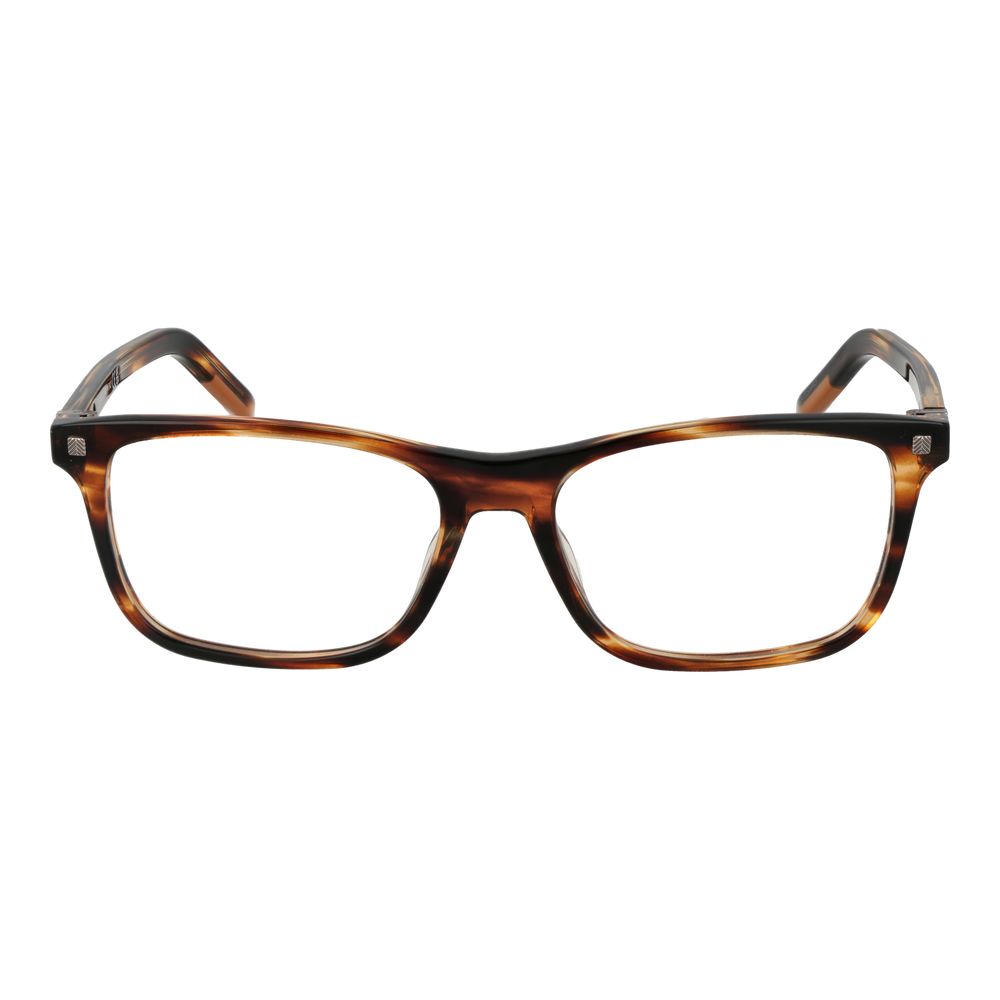 Ermenegildo Zegna Brown Acetate Glasses Men's (Frames)