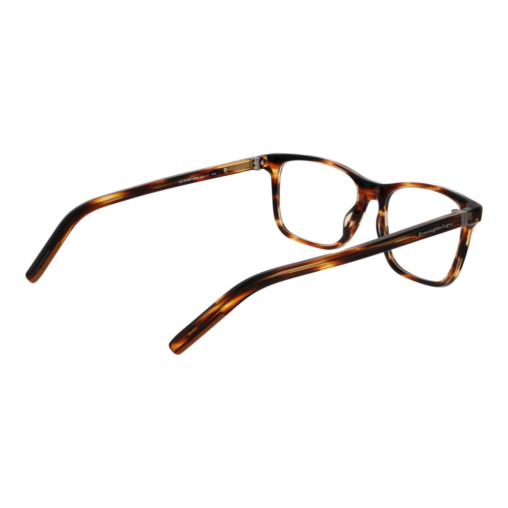 Ermenegildo Zegna Brown Acetate Glasses Men's (Frames)