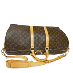 Louis Vuitton Keepall Bandoulière 55 Brown Canvas Travel Bag (Pre-Owned)