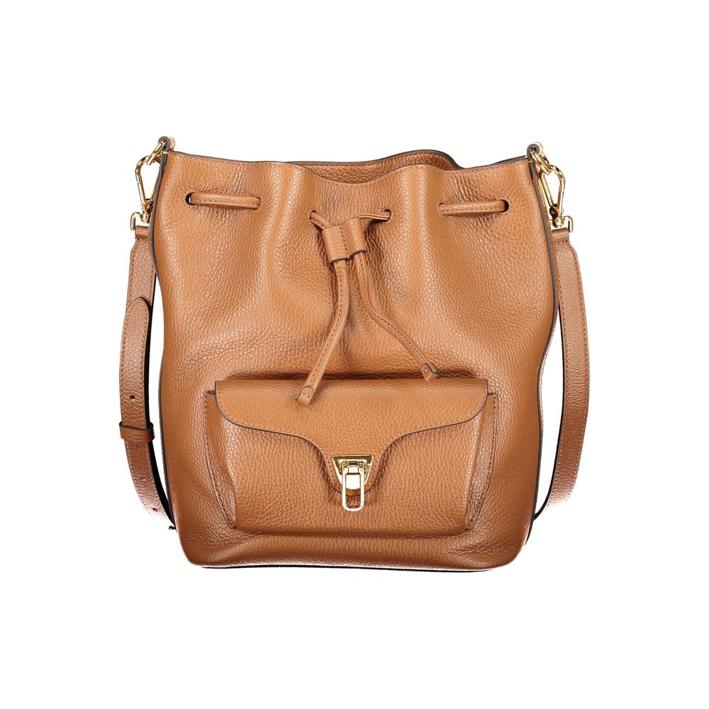Coccinelle Marrone Leather Women Bucket Women's Bag