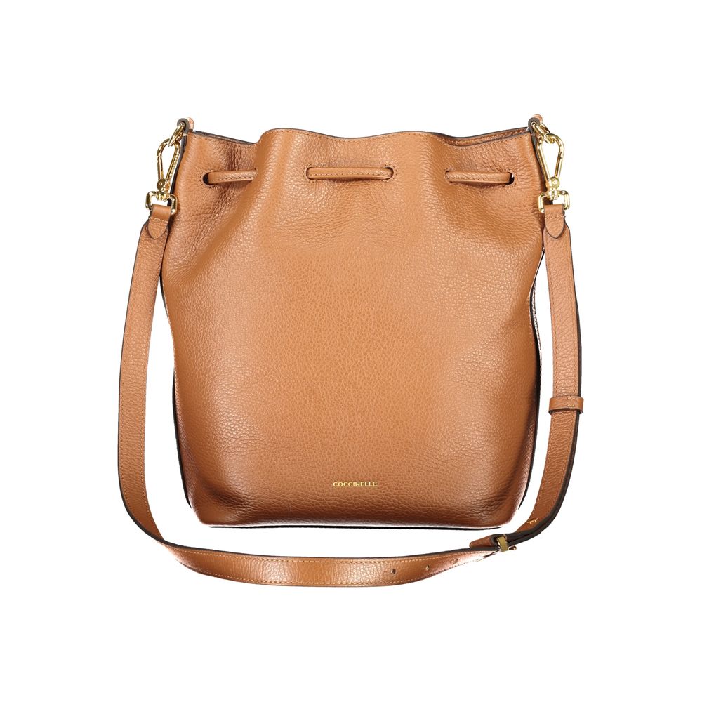 Coccinelle Marrone Leather Women Bucket Women's Bag