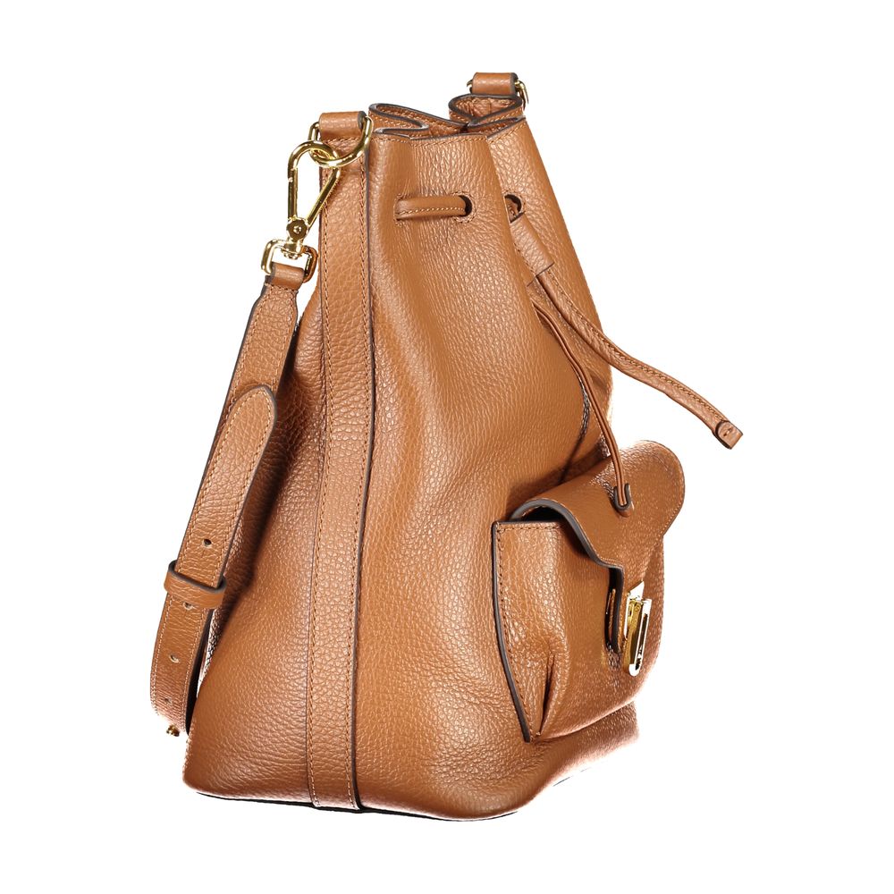 Coccinelle Marrone Leather Women Bucket Women's Bag