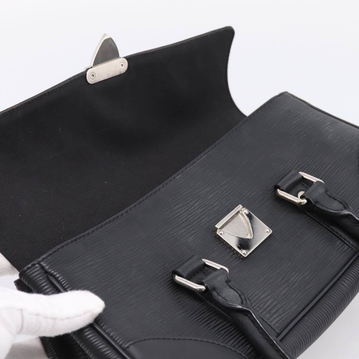 Louis Vuitton Segur Epi Leather Black Leather Handbag (Pre-Owned)