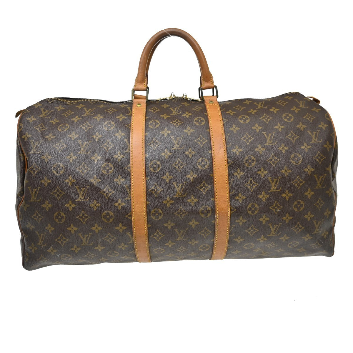 Louis Vuitton Keepall Monogram Canvas Brown Canvas Travel Bag Bag (Pre-Owned)