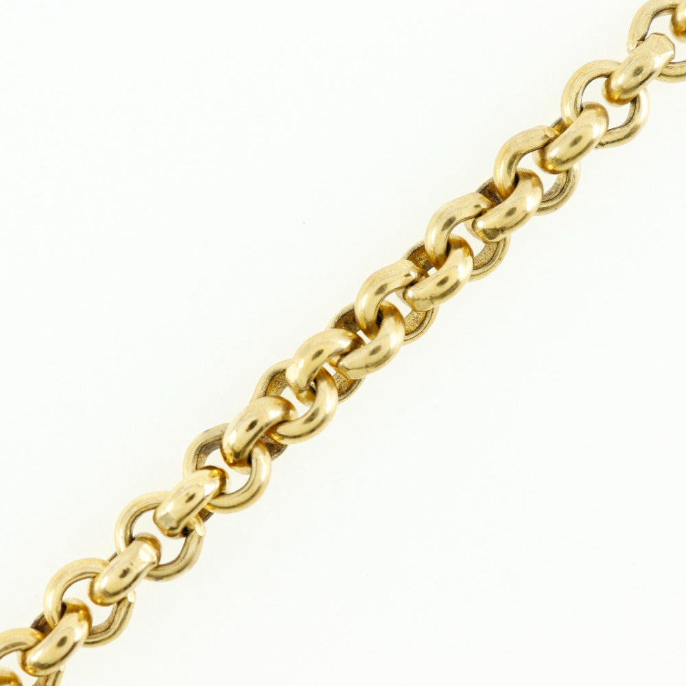 Chanel Coco Mark Gold Gold Plated Necklace Jewelry (Pre-Owned)