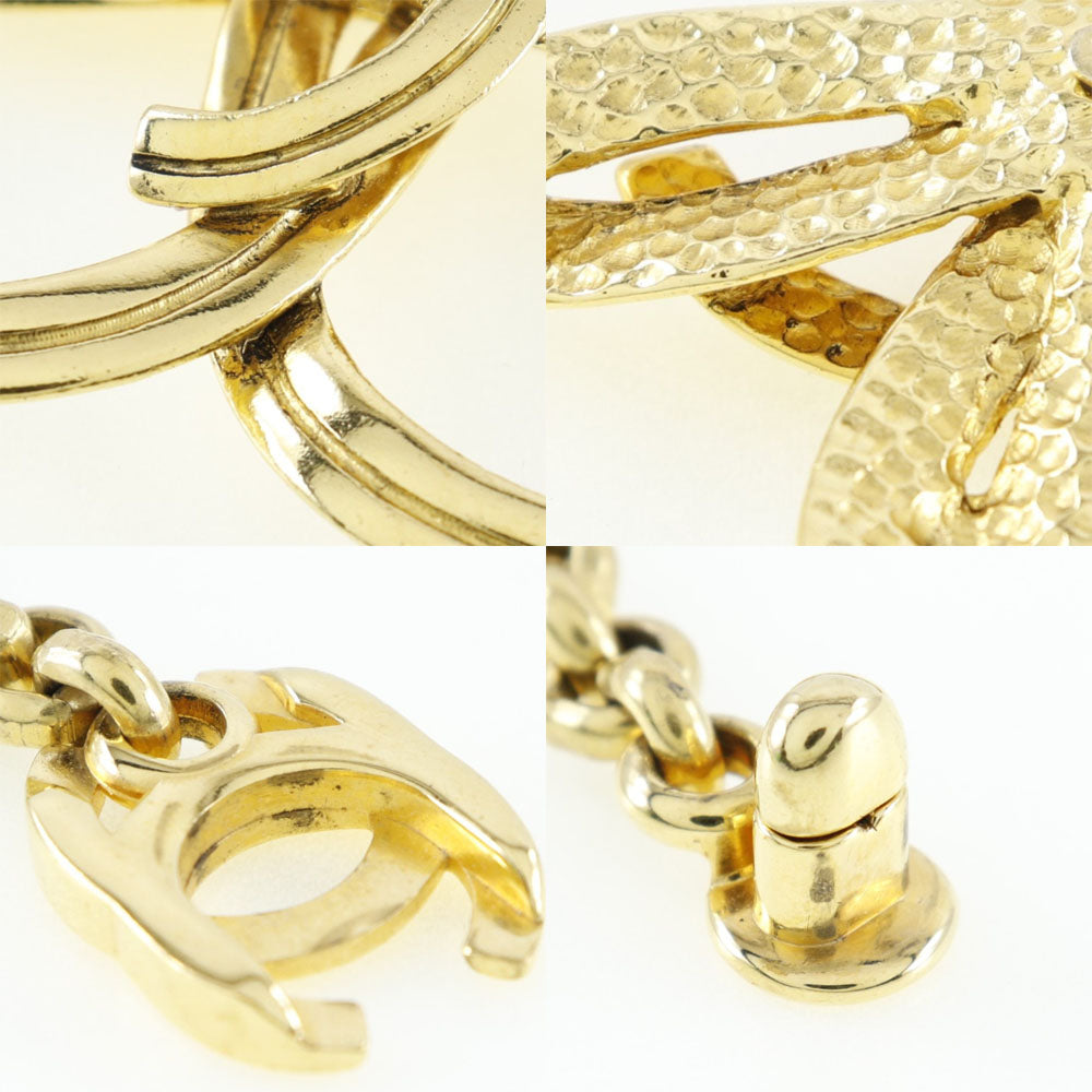 Chanel Coco Mark Gold Gold Plated Necklace Jewelry (Pre-Owned)