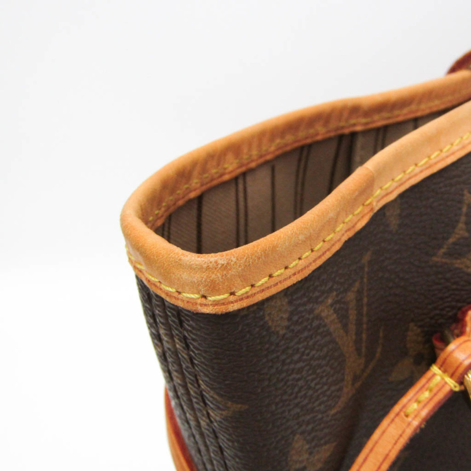 Louis Vuitton Neverfull Monogram Canvas Brown Canvas Tote Bag Bag (Pre-Owned)