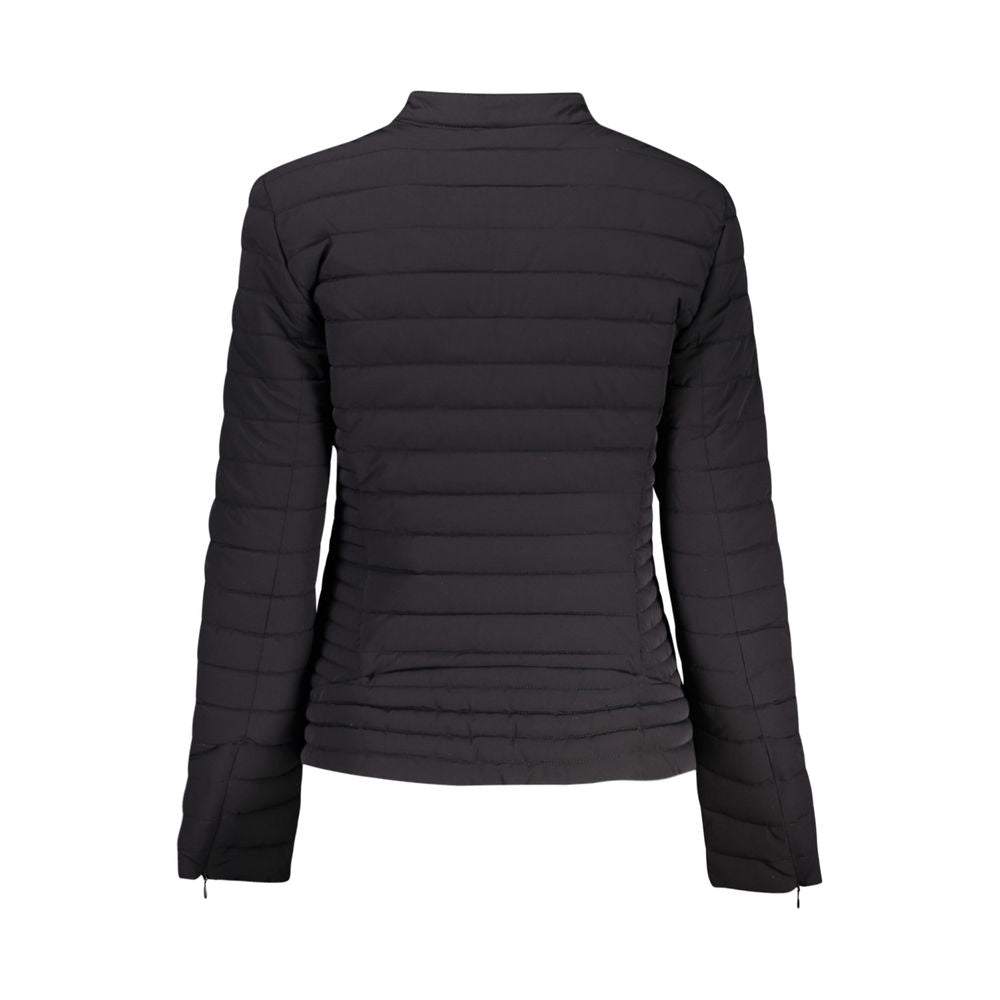 Guess Jeans Black Polyurethane Women's Women's Jacket