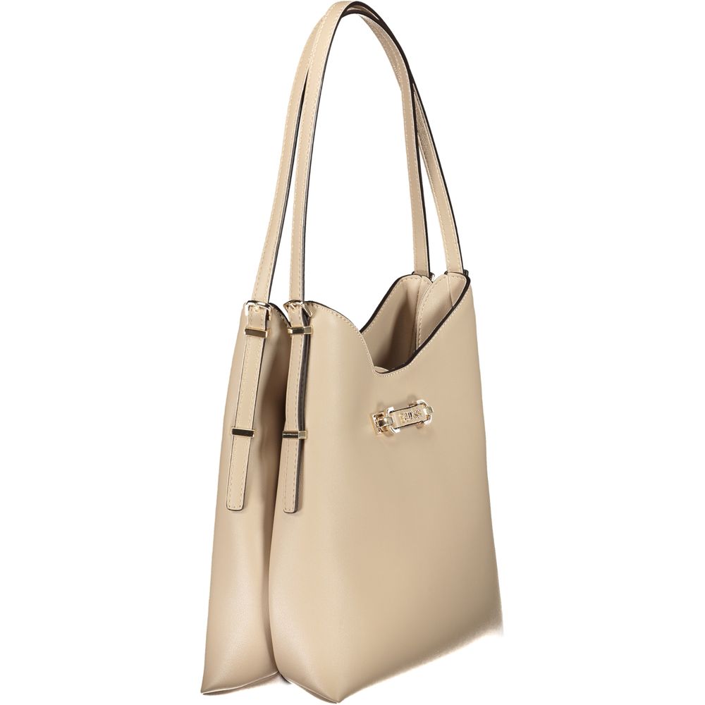 Guess Jeans Beige Poliuretano Women Women's Handbag