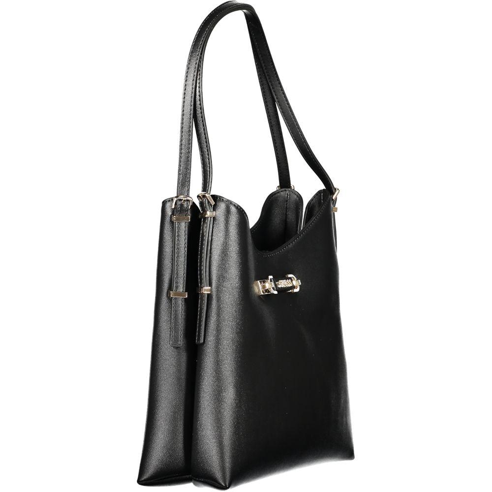 Guess Jeans Black Polyurethane Women Women's Handbag