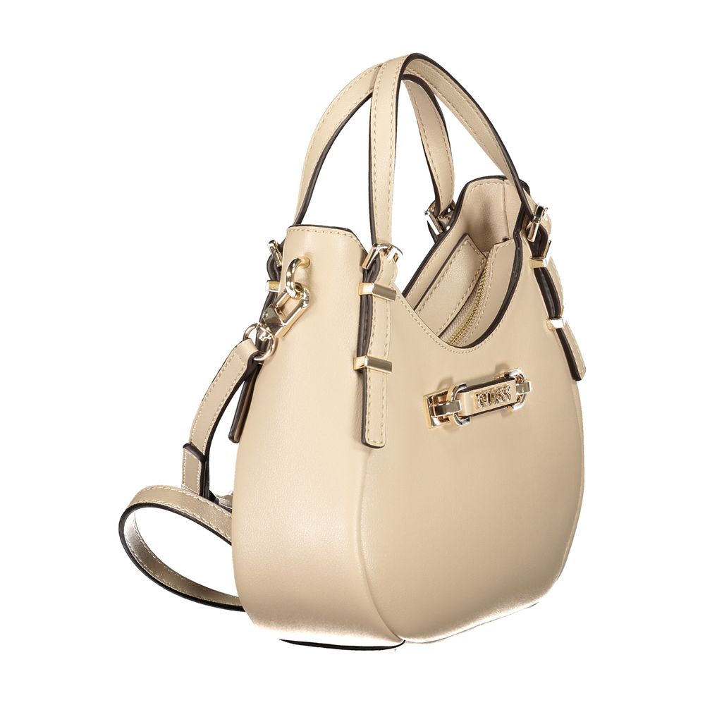 Guess Jeans Beige Polyurethane Woman Women's Handbag