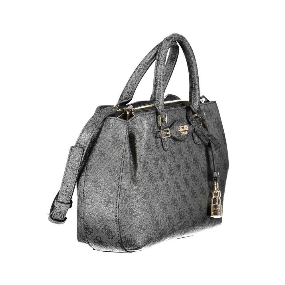 Guess Jeans Nero Poliuretano Women Women's Handbag
