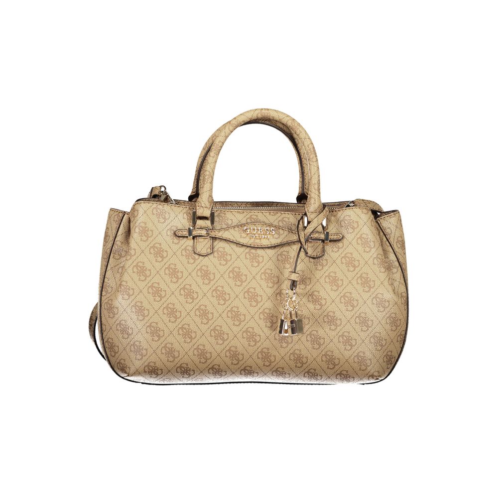Guess Jeans Beige Polyurethane Women Women's Handbag