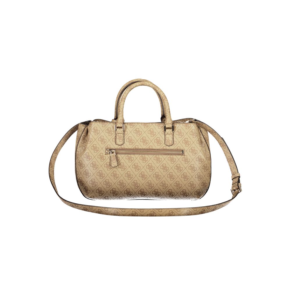 Guess Jeans Beige Polyurethane Women Women's Handbag