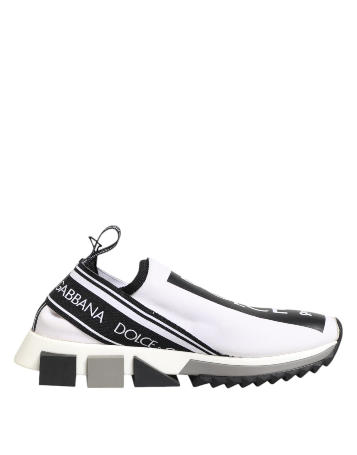 Dolce & Gabbana Black White Slip On Sorrento Sneakers Women's Shoes (Pre-Owned)