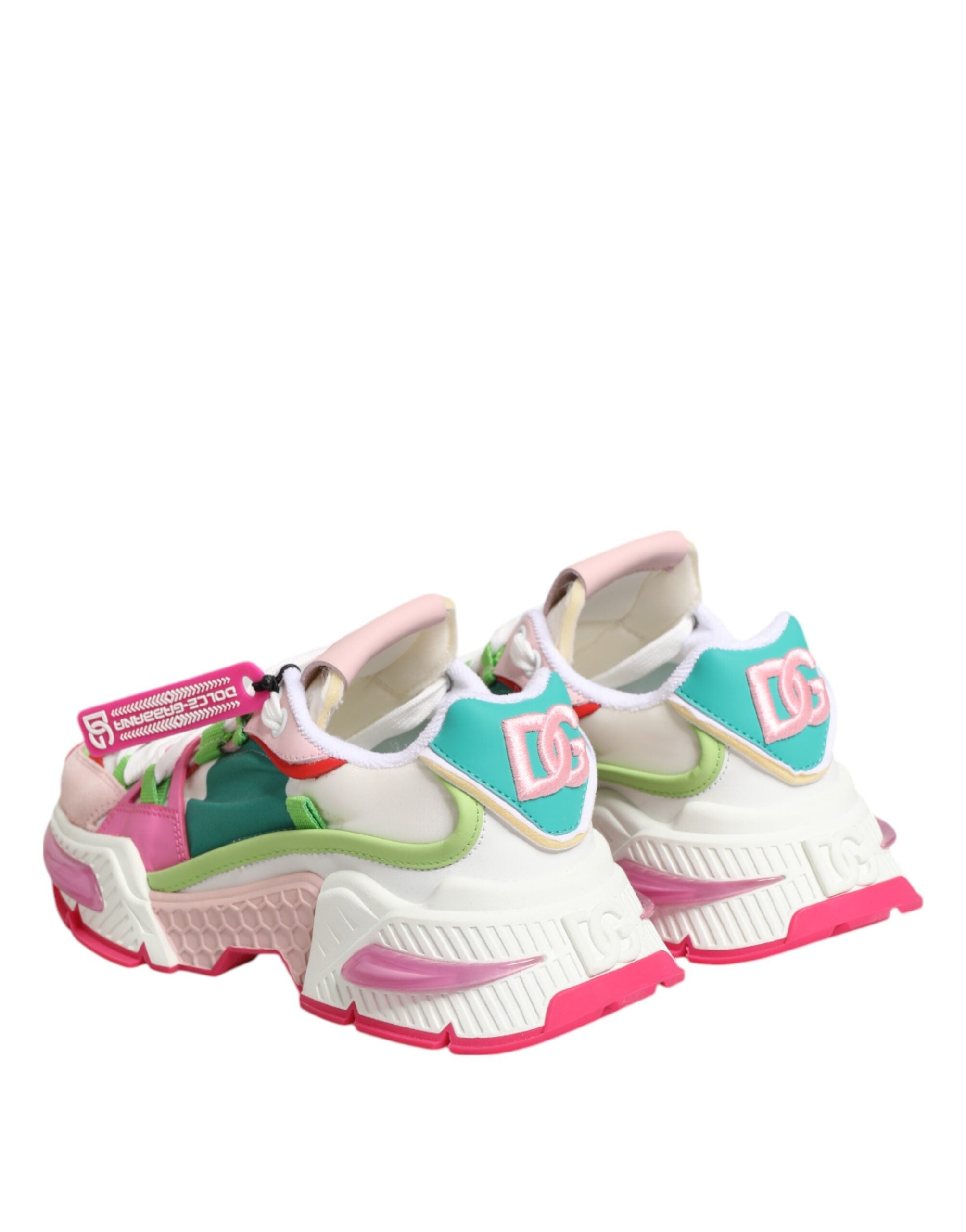 Dolce & Gabbana Multicolor Leather Airmaster Low Top Sneaker Women's Shoes