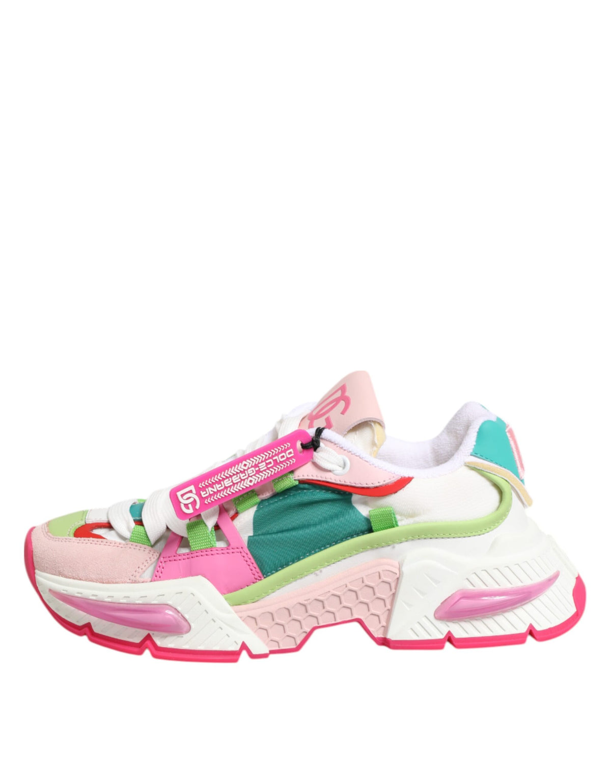 Dolce & Gabbana Multicolor Leather Airmaster Low Top Sneaker Women's Shoes