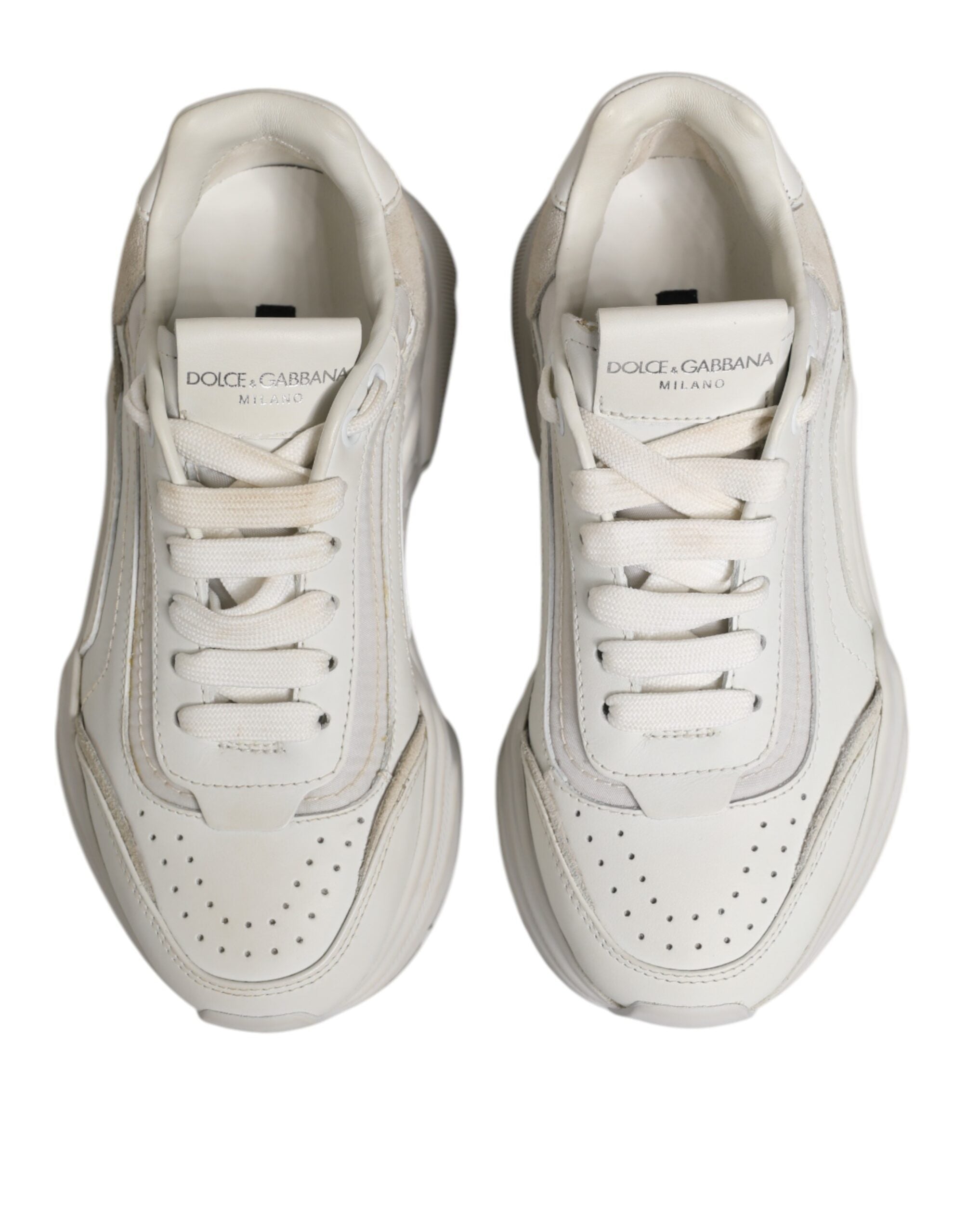 Dolce & Gabbana White Daymaster Low Top Sneaker Women's Shoes (Pre-Owned)