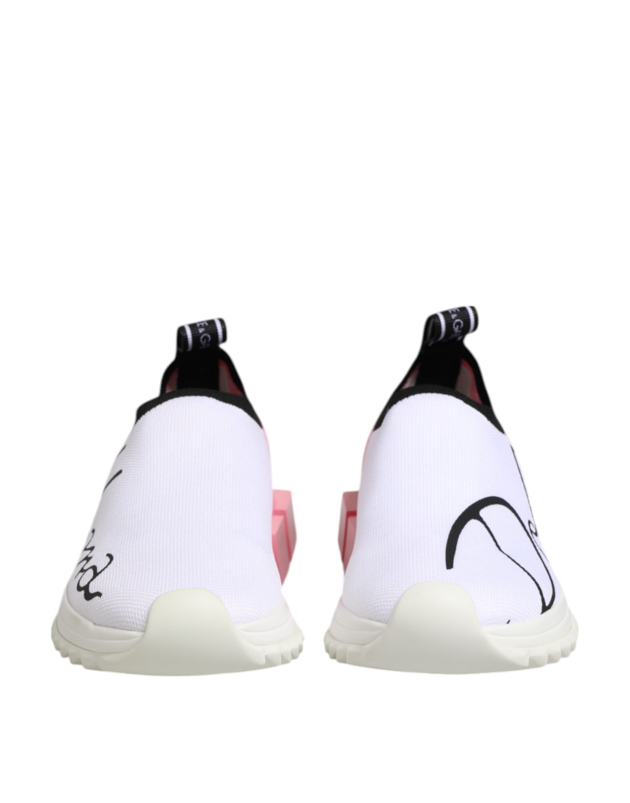 Dolce & Gabbana White Pink Low Top Sorrento Sneakers Women's Shoes (Pre-Owned)