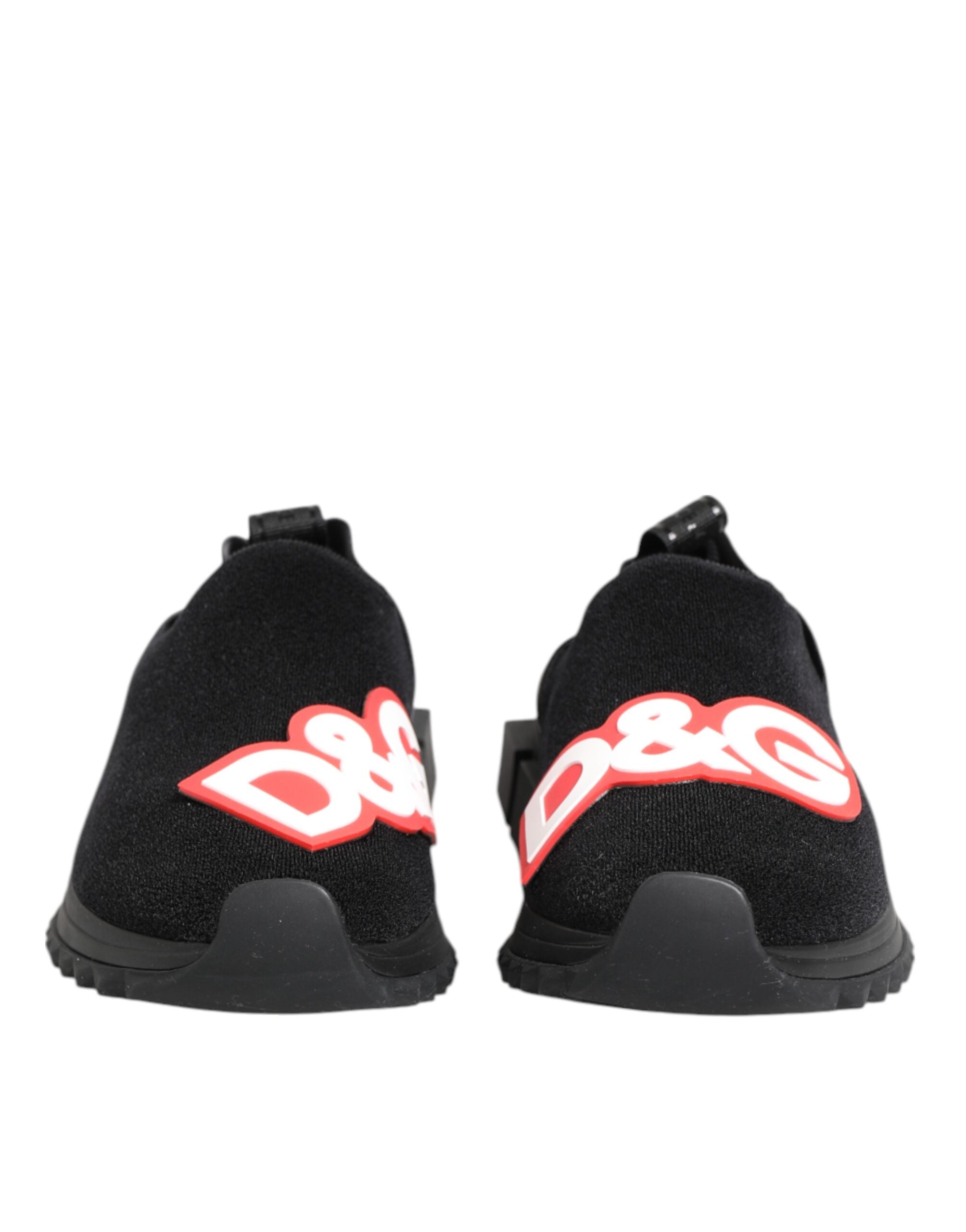 Dolce & Gabbana Black Grey Slip On Sorrento Sneakers Women's Shoes