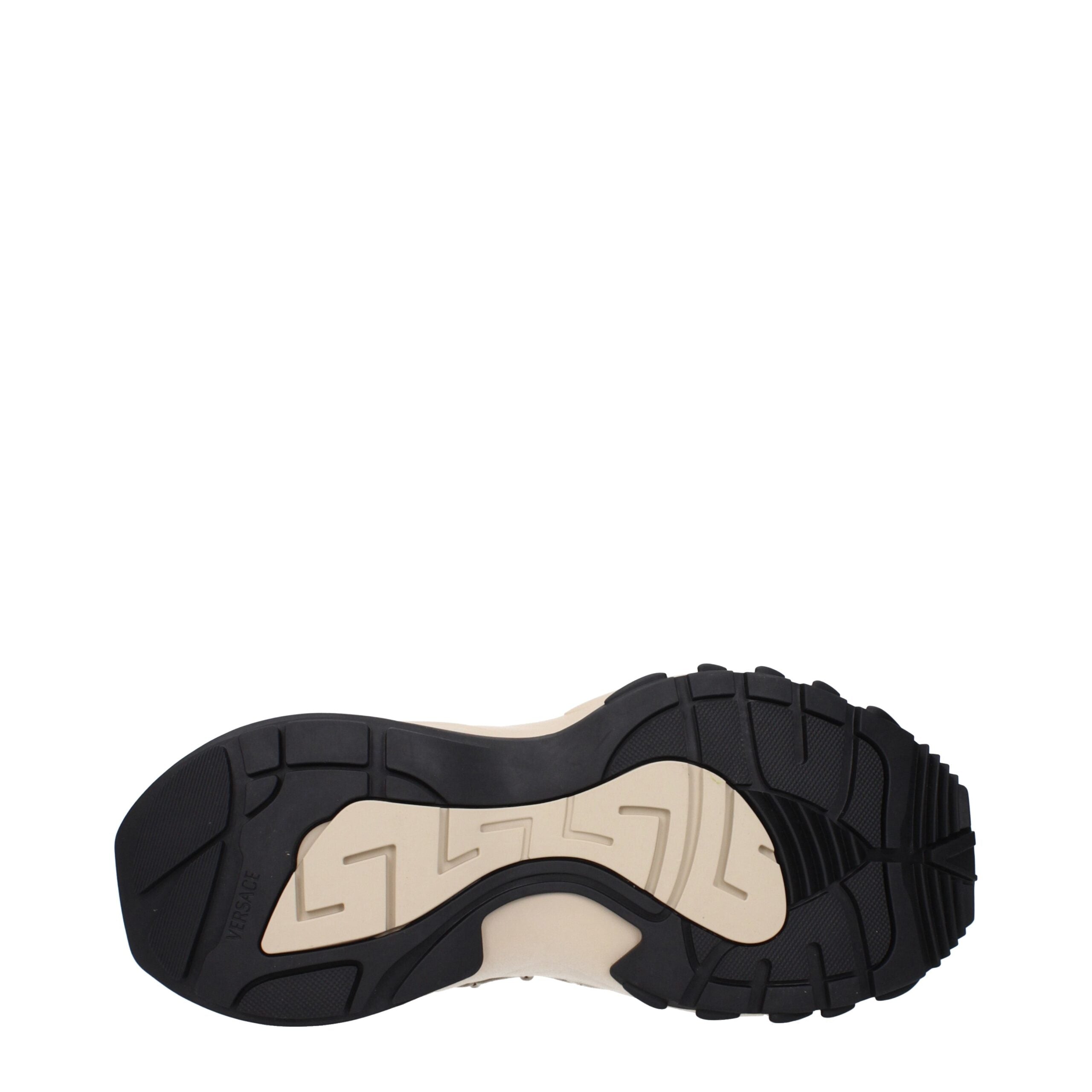Versace Beige Fabric Men's Sneakers