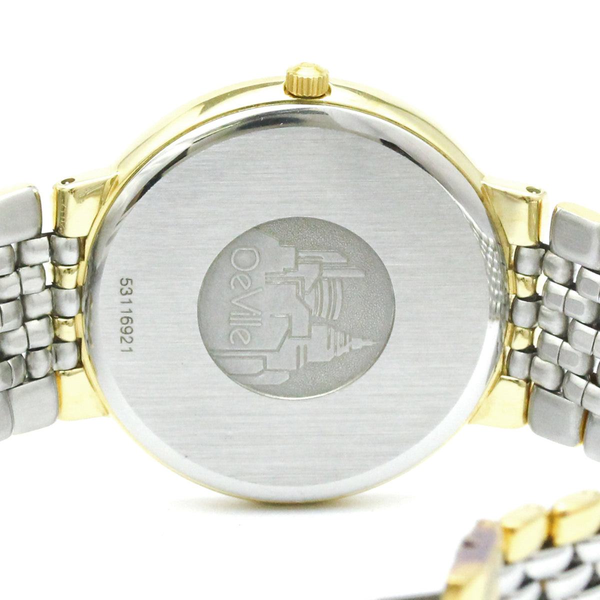 Omega De Ville Quartz Stainless Steel And Gold Plated Watch (Pre-Owned)