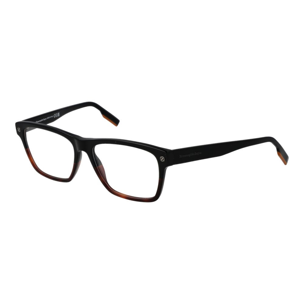 Ermenegildo Zegna Black Acetate Glasses Men's (Frames)