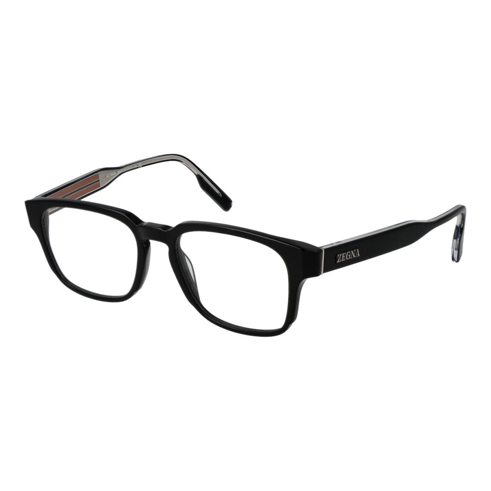 Ermenegildo Zegna Black Acetate Glasses Men's (Frames)