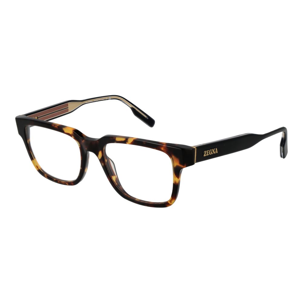 Ermenegildo Zegna Brown Acetate Glasses Men's (Frames)