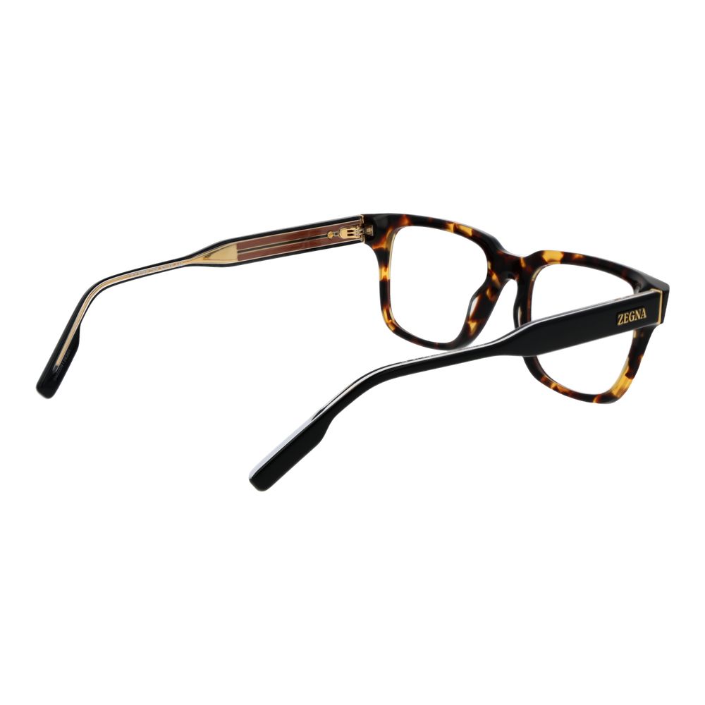 Ermenegildo Zegna Brown Acetate Glasses Men's (Frames)