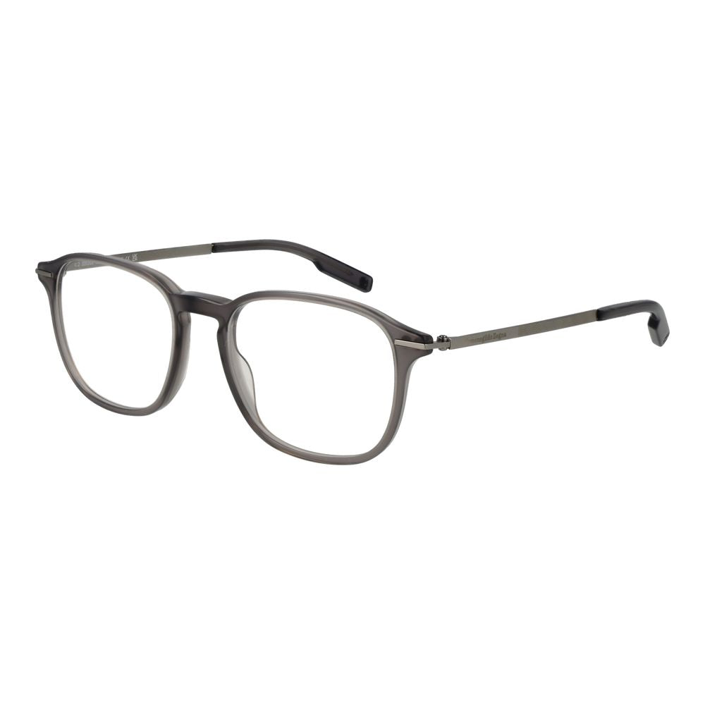 Ermenegildo Zegna Gray Acetate Glasses Men's (Frames)