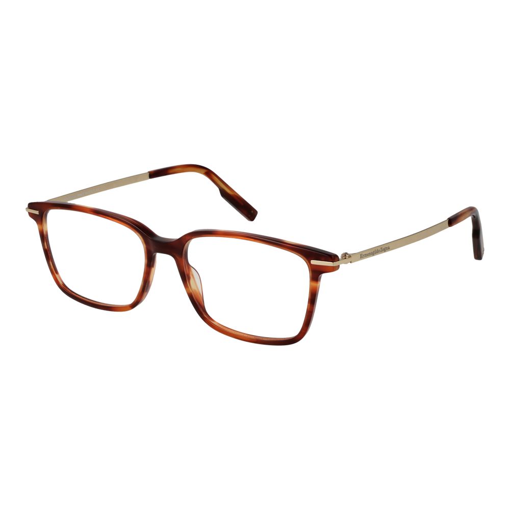 Ermenegildo Zegna Brown Acetate Glasses Men's (Frames)
