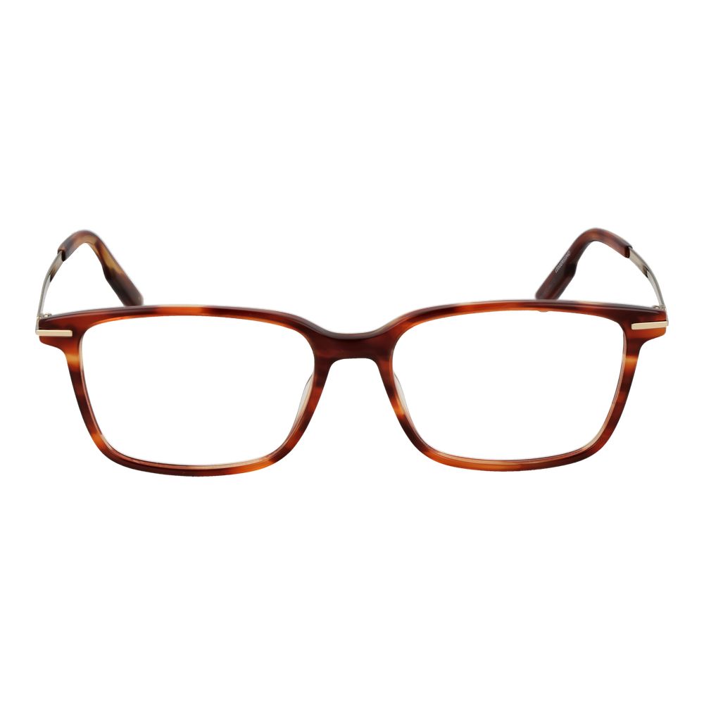 Ermenegildo Zegna Brown Acetate Glasses Men's (Frames)