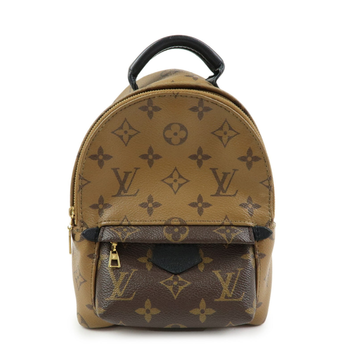 Louis Vuitton Palm Springs Reverse Monogram Canvas Brown Canvas Backpack Bag (Pre-Owned)