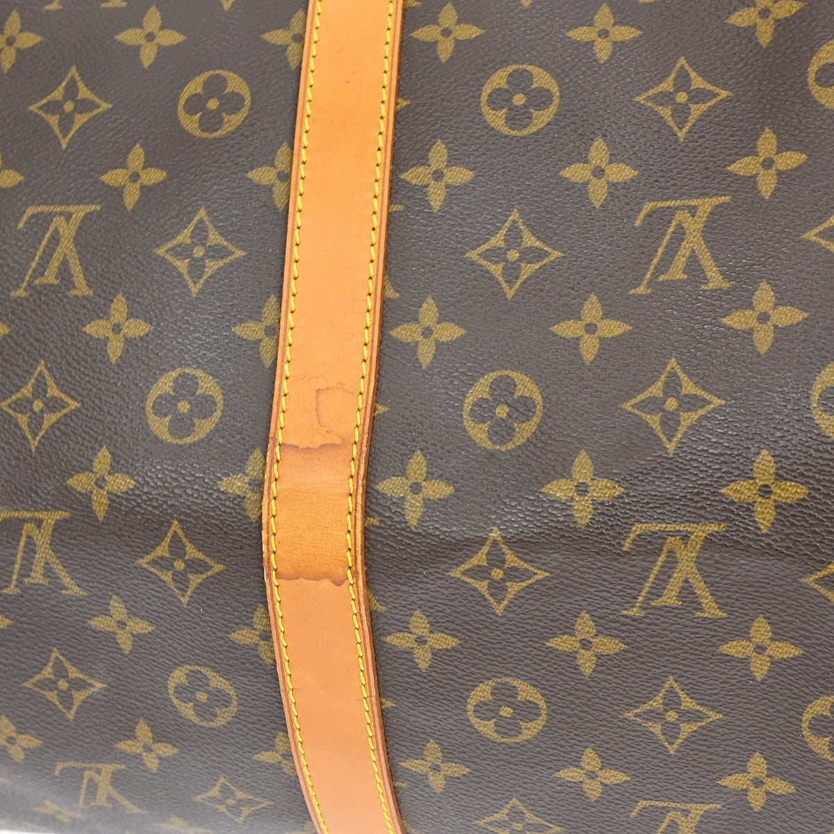 Louis Vuitton Keepall Monogram Brown Canvas Travel Bag Bag (Pre-Owned)