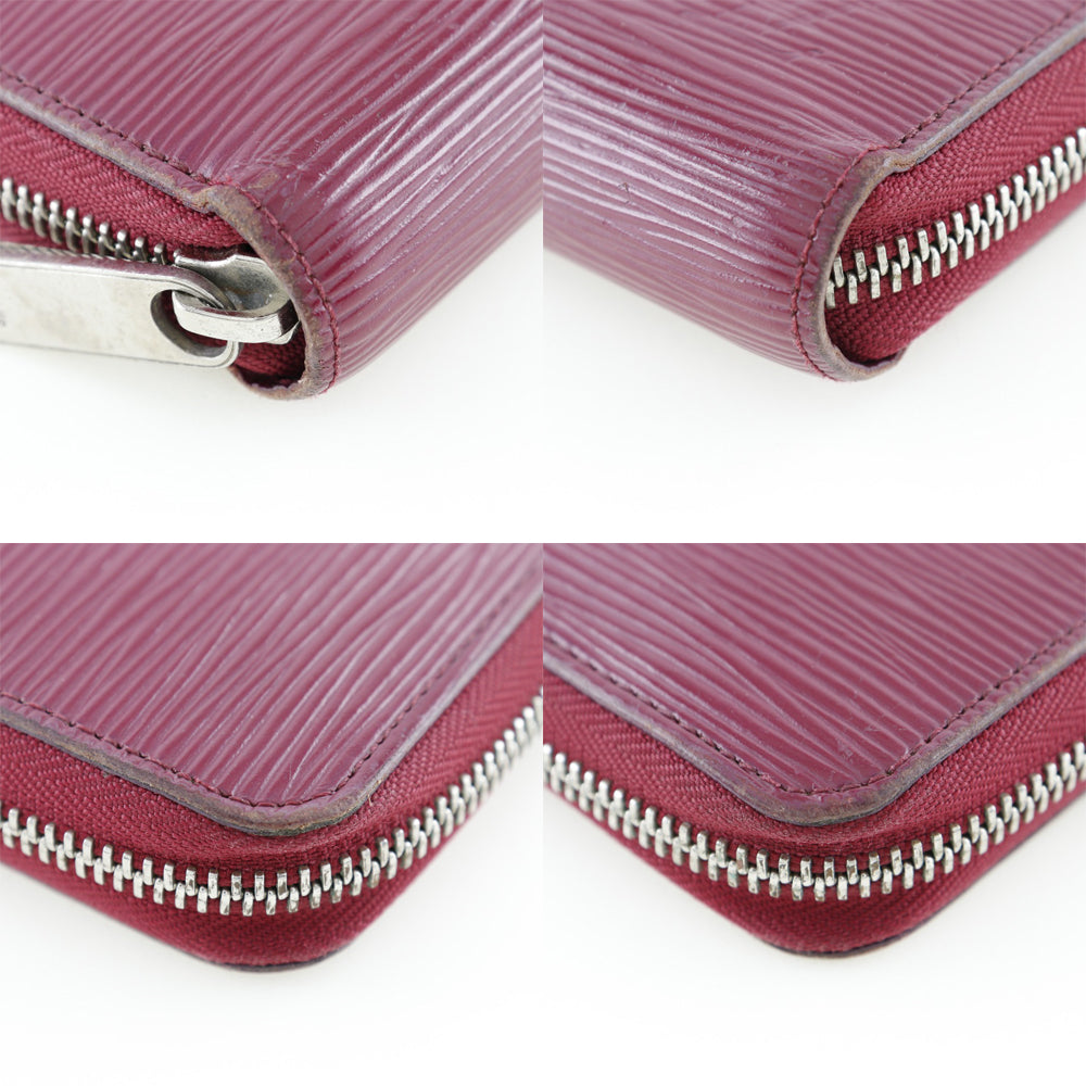 Louis Vuitton Zippy Wallet Red Leather Wallet (Pre-Owned)