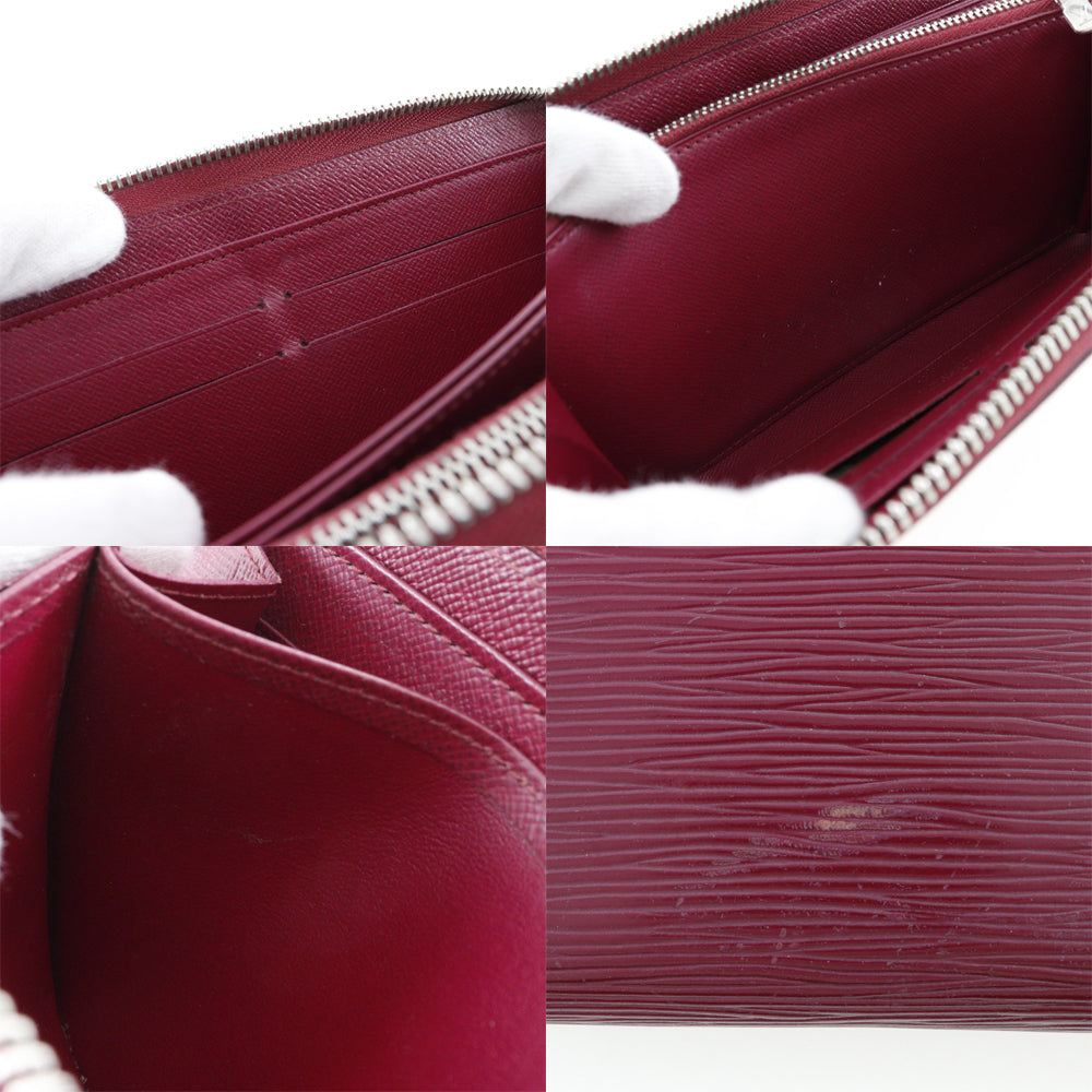 Louis Vuitton Zippy Wallet Red Leather Wallet (Pre-Owned)