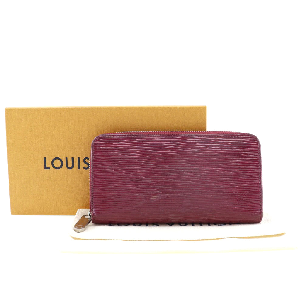 Louis Vuitton Zippy Wallet Red Leather Wallet (Pre-Owned)