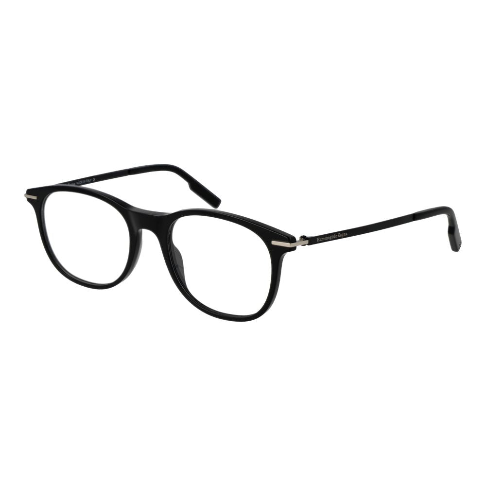 Ermenegildo Zegna Black Plastic Glasses Men's (Frames)