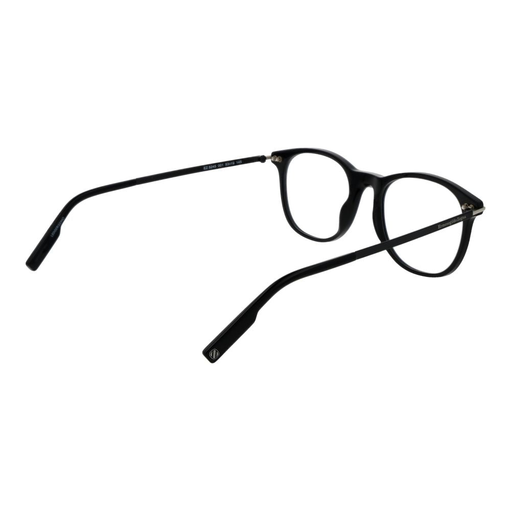 Ermenegildo Zegna Black Plastic Glasses Men's (Frames)