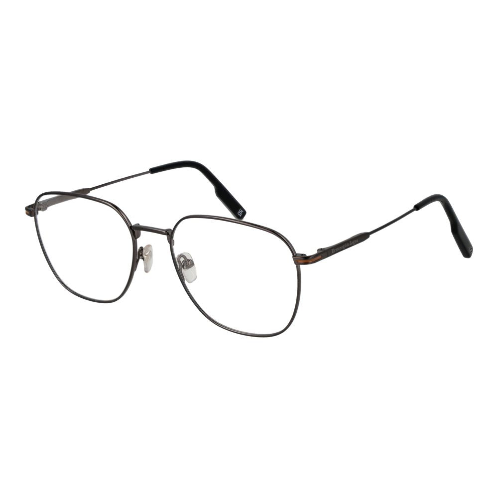 Ermenegildo Zegna Gray Titanium Glasses Men's (Frames)