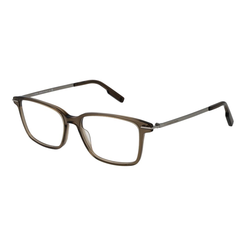 Ermenegildo Zegna Beige Acetate Glasses Men's (Frames)