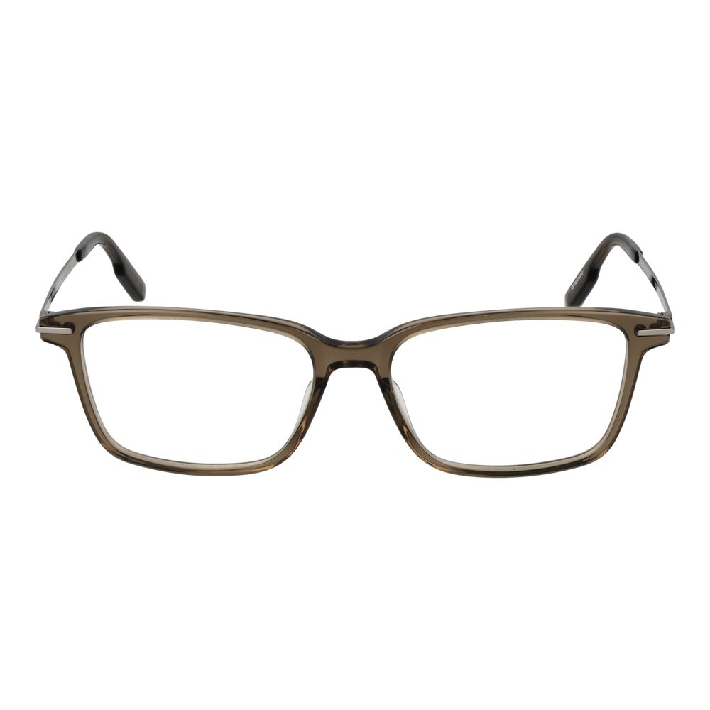 Ermenegildo Zegna Beige Acetate Glasses Men's (Frames)