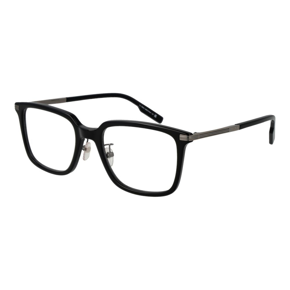 Ermenegildo Zegna Black Acetate Glasses Men's (Frames)
