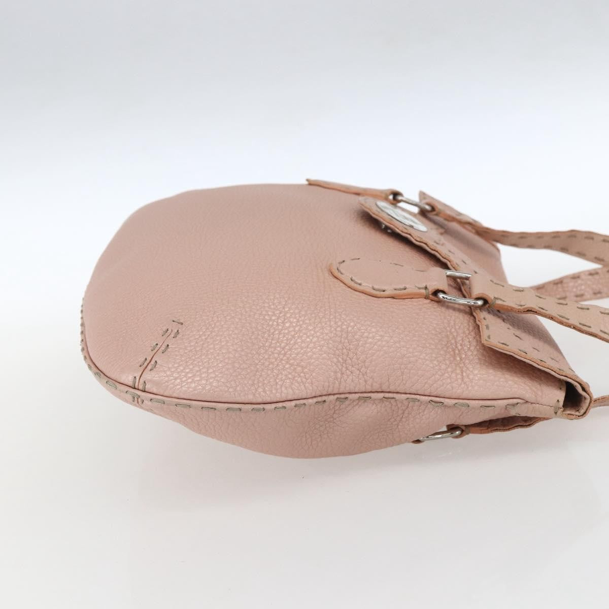 Fendi Selleria Tote Leather Pink Leather Tote Bag Bag (Pre-Owned)