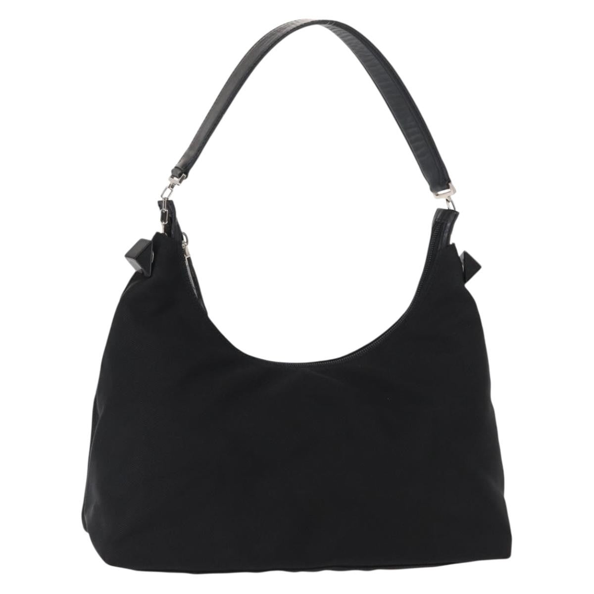 Salvatore Ferragamo Vala Nylon Black Nylon Shoulder Bag Bag (Pre-Owned)