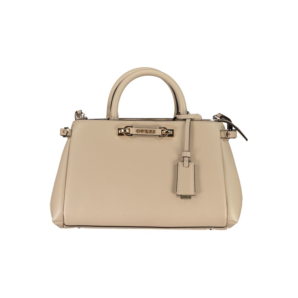 Guess Jeans Beige Polyurethane Women Women's Handbag