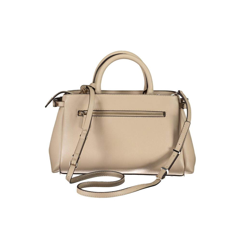 Guess Jeans Beige Polyurethane Women Women's Handbag