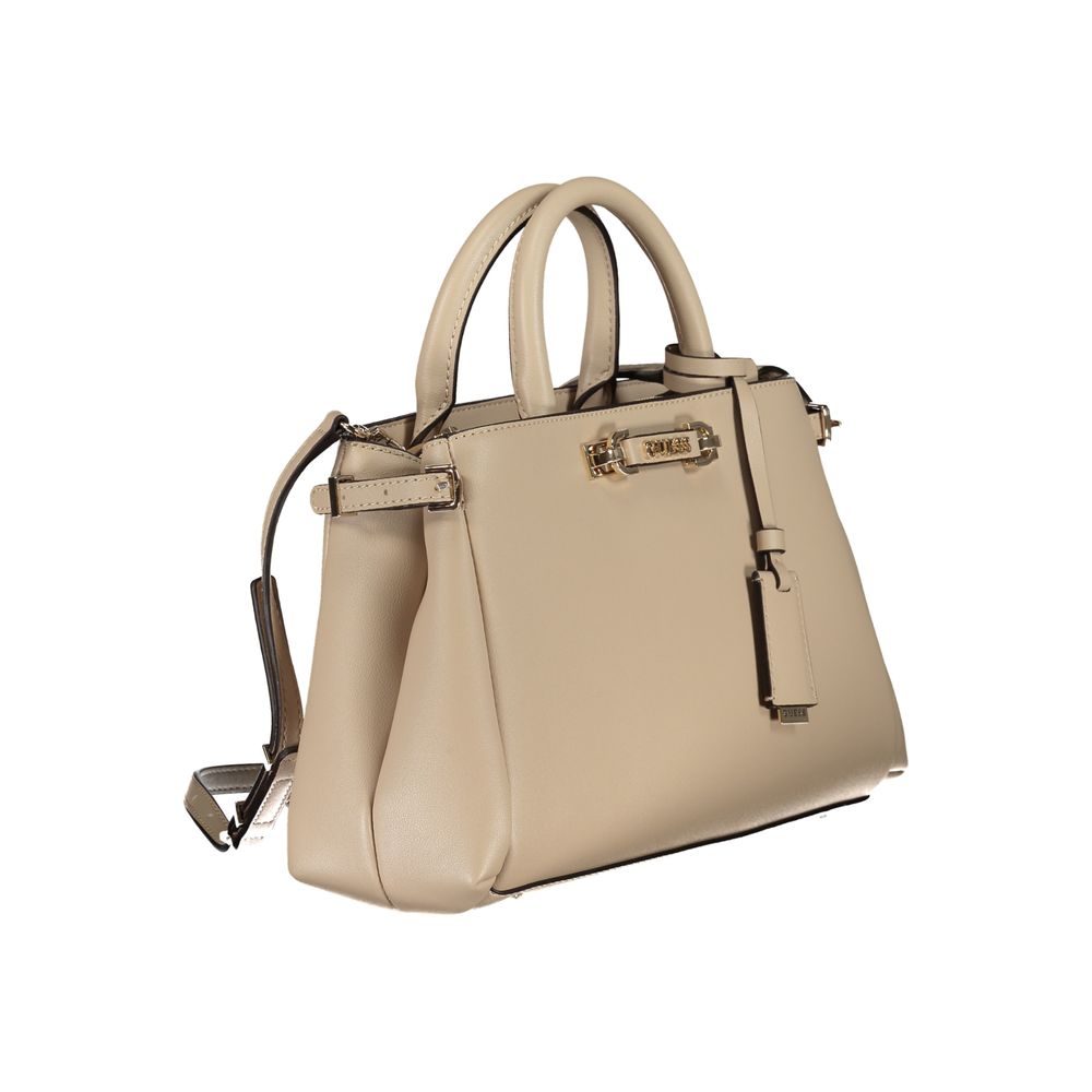 Guess Jeans Beige Polyurethane Women Women's Handbag